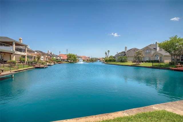 water view featuring nearby suburban area