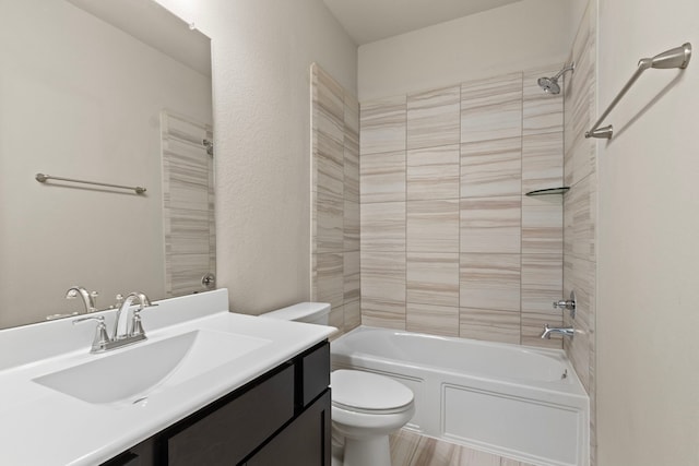 2531 Terrace Point Dr, Missouri City, TX 77459 - full bathroom featuring toilet, vanity, and bathtub / shower combination