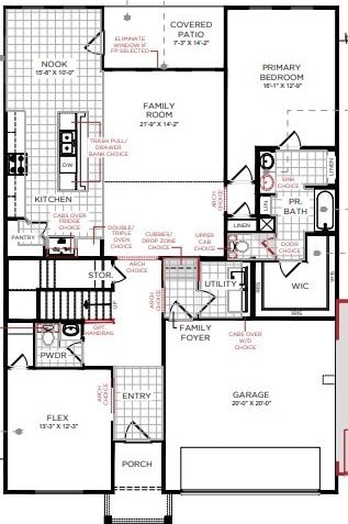 21611 Elmheart Dr, New Caney, TX 77357 - view of floor plan / room layout
