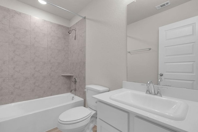 21611 Elmheart Dr, New Caney, TX 77357 - bathroom with vanity and shower / washtub combination
