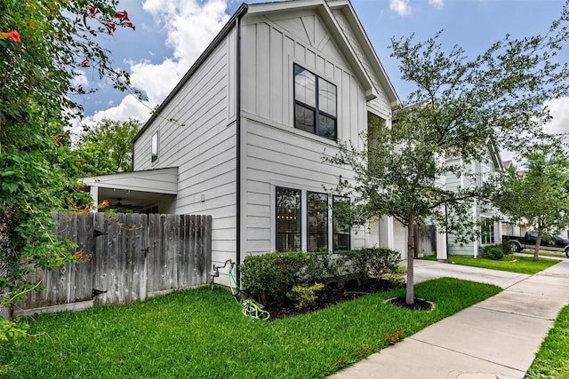 2305 Langston St, Houston, TX 77007 - view of home's exterior with board and batten siding