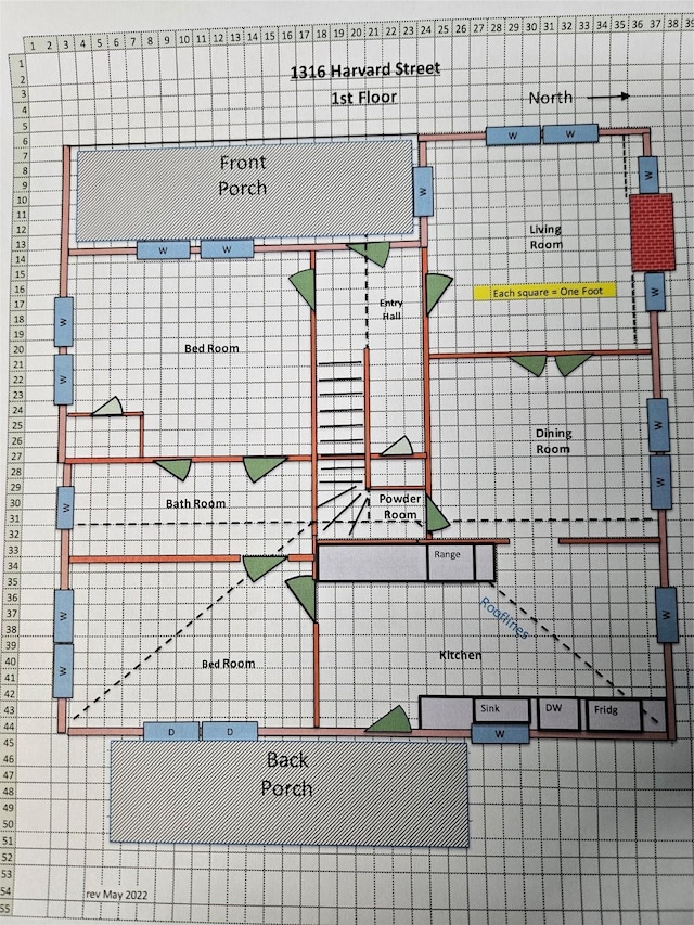 1316 Harvard St, Houston, TX 77008 - home floor plan