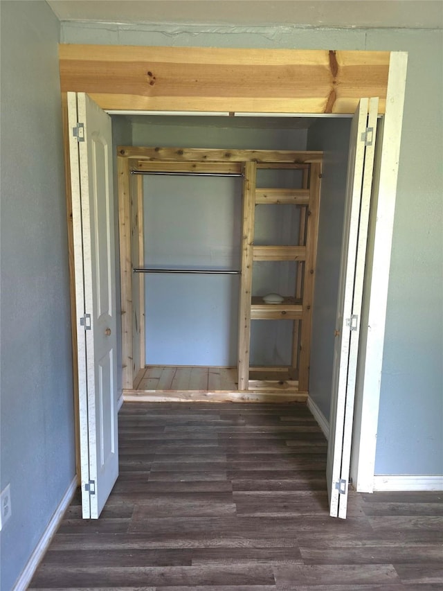 90 Oak Crest Dr, Shepherd, TX 77371 - corridor featuring wood finished floors and baseboards