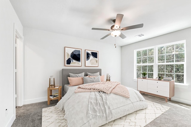 15786 Hickory, Montgomery, TX 77356 - carpeted bedroom with baseboards and a ceiling fan