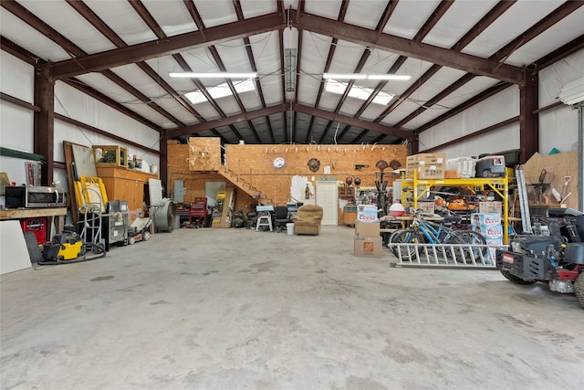 6803 E Treaschwig Rd, Spring, TX 77373 - garage featuring a workshop area