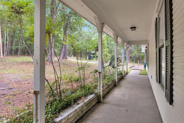 24614 Spruce, Huntsville, TX 77320 - view of patio with covered porch