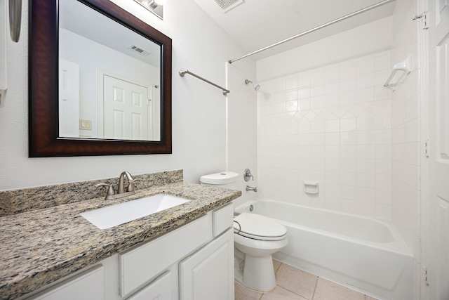 14742 Timbergreen Dr, Magnolia, TX 77355 - full bath with vanity, toilet, bathing tub / shower combination, and tile patterned flooring