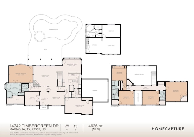 14742 Timbergreen Dr, Magnolia, TX 77355 - home floor plan