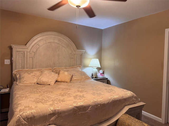 3876 Hummingbird, Bedias, TX 77831 - bedroom featuring carpet flooring and ceiling fan