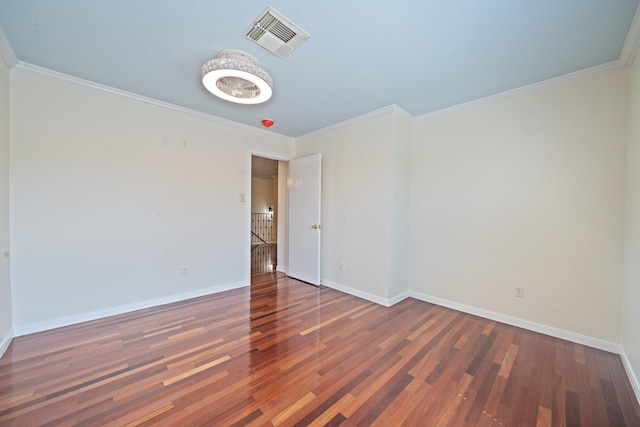 20151 Pioneer Ridge Dr, Cypress, TX 77433 - empty room with wood finished floors, baseboards, and ornamental molding