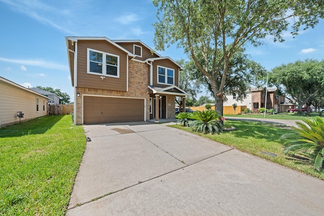 20151 Pioneer Ridge Dr, Cypress, TX 77433 - view of front of house with an attached garage, brick siding, and driveway