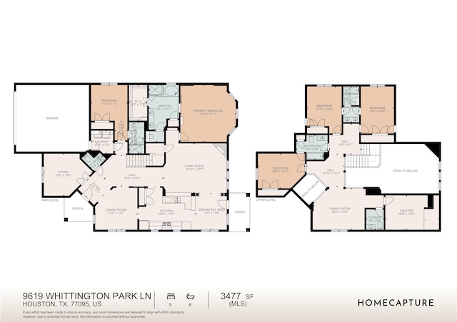 9619 Whittington Park Ln, Houston, TX 77095 - property floor plan