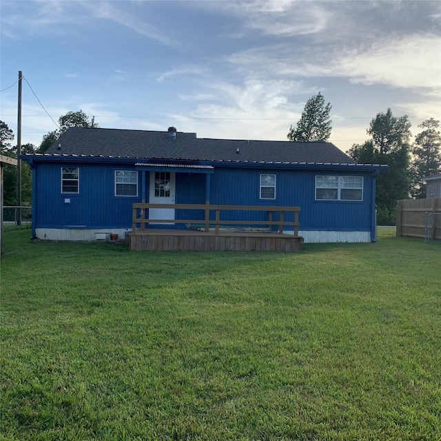 324 Persimmon Rd, Onalaska, TX 77360 - back of property featuring a deck