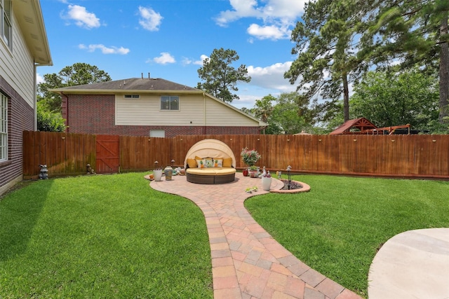 17150 Mountain Crest Dr, Spring, TX 77379 - view of yard with a patio