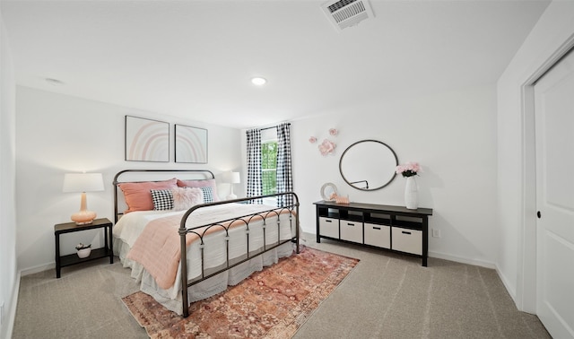 106 Kickapoo Dr, Anahuac, TX 77514 - carpeted bedroom featuring baseboards and recessed lighting