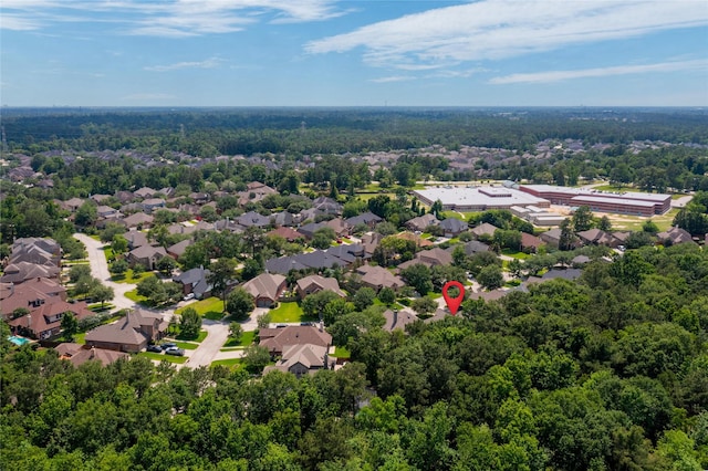 27506 Colin Springs Ln, Spring, TX 77386 - aerial view of residential area with a forest
