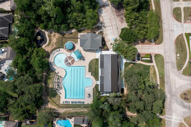 27506 Colin Springs Ln, Spring, TX 77386 - aerial overview of property's location featuring a pool