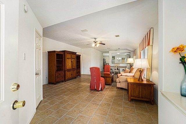 22327 Albee Dr, Katy, TX 77449 - living room featuring ceiling fan and baseboards