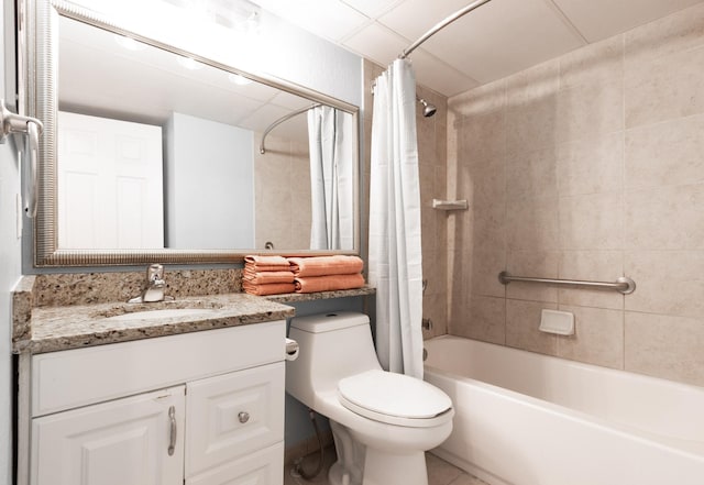 6102 Seawall Blvd Unit 140, Galveston, TX 77551 - full bathroom with shower / bath combo, toilet, and vanity