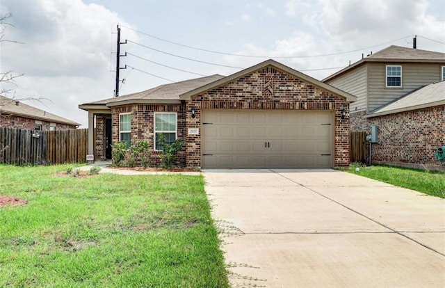 2037 Mule Rdg, Katy, TX 77493 - view of front facade with brick siding, a garage, and driveway