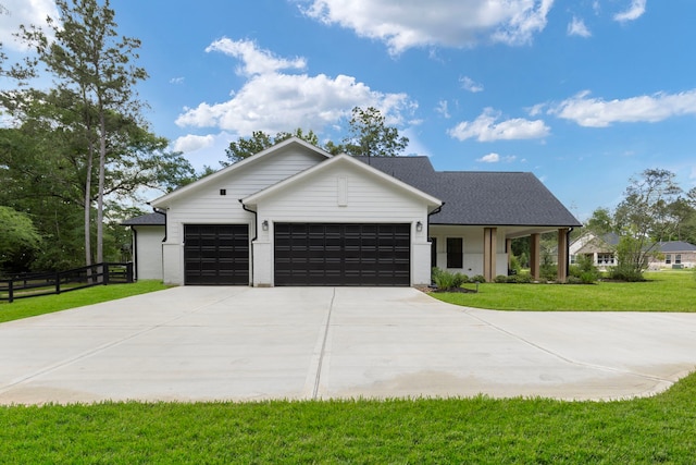 19720 Holly Creek Bnd, Magnolia, TX 77355 - modern inspired farmhouse featuring an attached garage and concrete driveway