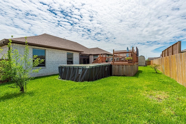 3314 Bastian Rd, Dickinson, TX 77539 - view of yard featuring a pool