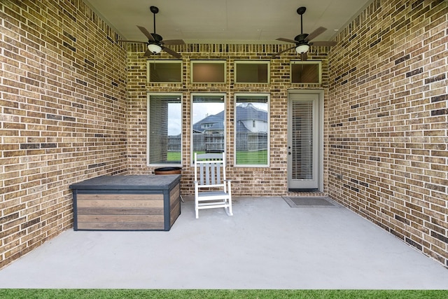 1810 Evergreen Bay Ln, Katy, TX 77494 - view of patio with a ceiling fan