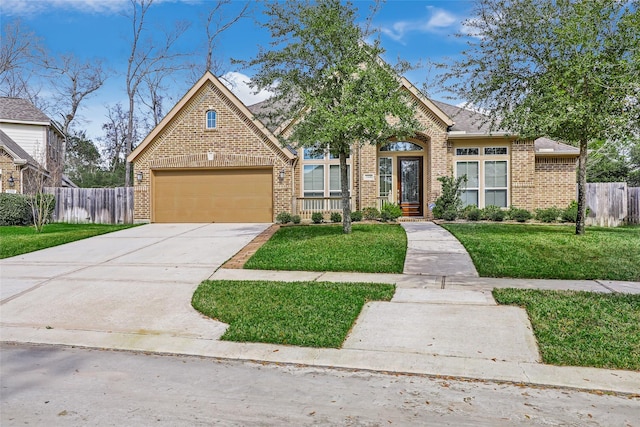 23335 Robinson Pond Dr, New Caney, TX 77357 - traditional home with brick siding and concrete driveway