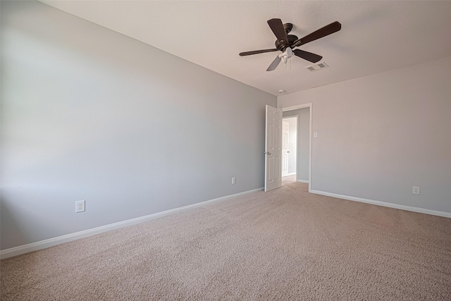 4918 Alder Bend Ln, Richmond, TX 77469 - unfurnished room with baseboards, a ceiling fan, and light carpet