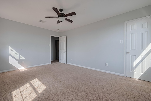 4918 Alder Bend Ln, Richmond, TX 77469 - unfurnished room with light carpet, a ceiling fan, and baseboards
