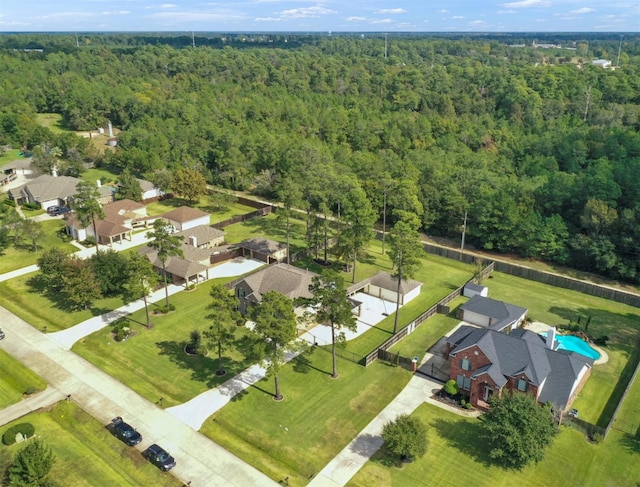 14414 Spring Mountain Dr, Tomball, TX 77377 - aerial view of property's location with a heavily wooded area