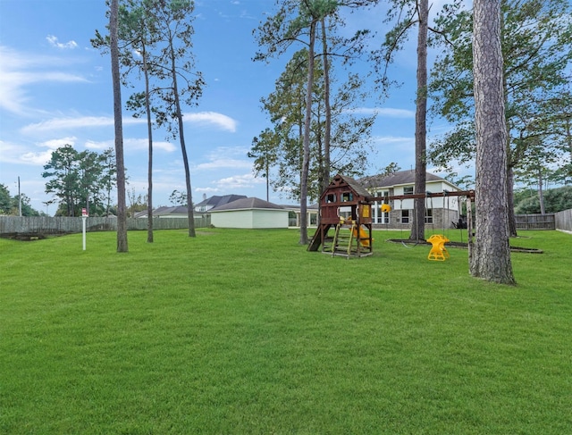 14414 Spring Mountain Dr, Tomball, TX 77377 - view of yard with a playground