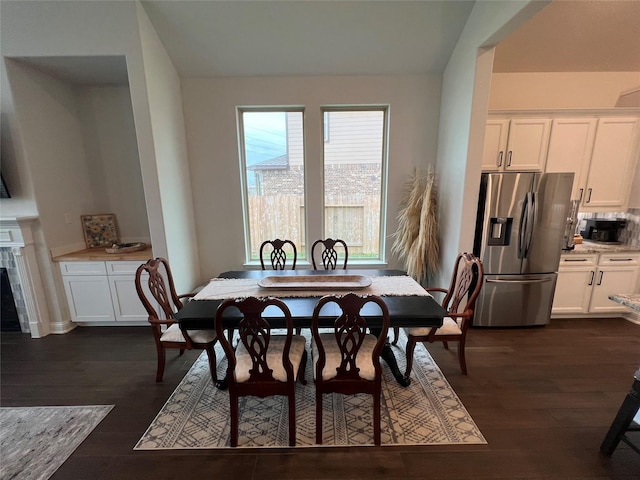 7426 Water Glen Ln, Manvel, TX 77578 - dining space with dark wood-type flooring