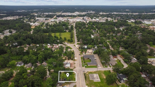 507 Silverdale Dr, Conroe, TX 77301 - aerial overview of property's location featuring property parcel outlined
