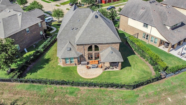 aerial view of property and surrounding area