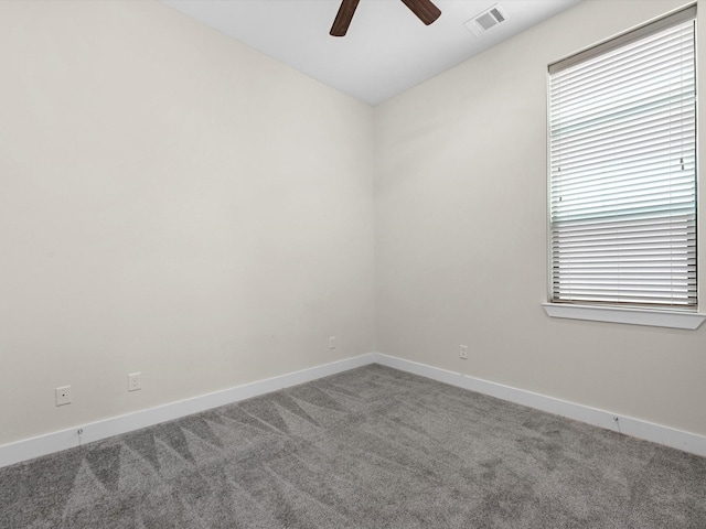 110 N Hutcheson St, Houston, TX 77003 - carpeted empty room featuring a ceiling fan and baseboards
