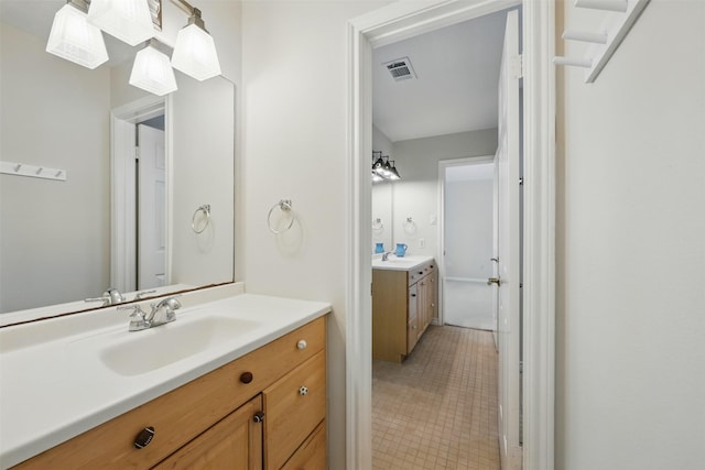 4027 Austin Meadow Dr, Sugar Land, TX 77479 - bathroom featuring vanity and tile patterned flooring