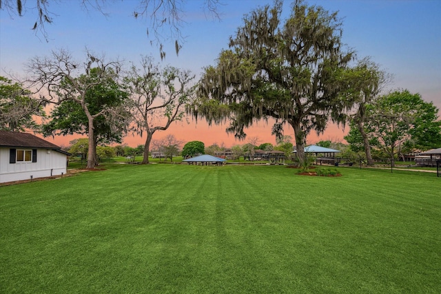 20316 County Road 510b, Brazoria, TX 77422 - view of green lawn featuring a gazebo