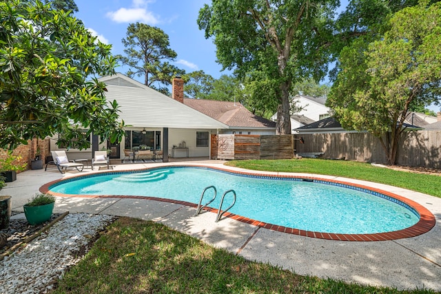13919 Kimberley Ln, Houston, TX 77079 - view of pool featuring a patio area
