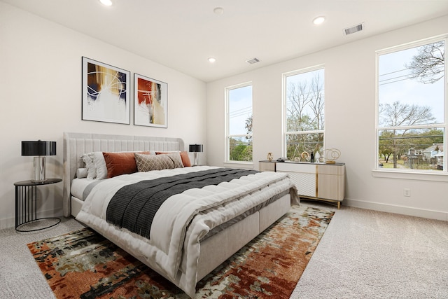 747 Dumble St, Houston, TX 77023 - bedroom featuring carpet flooring, baseboards, and recessed lighting