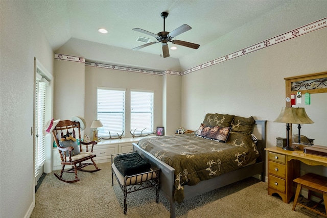 12590 St Ann Ct, Willis, TX 77318 - carpeted bedroom with ceiling fan