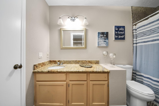 2026 Hickory Glen Dr, Missouri City, TX 77489 - bathroom featuring vanity and a shower with curtain