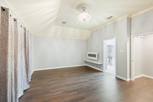 7624 Lone Meadow Ct, Houston, TX 77095 - additional living space with wood finished floors, baseboards, a chandelier, and lofted ceiling
