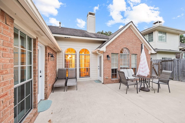 7624 Lone Meadow Ct, Houston, TX 77095 - view of patio featuring fence