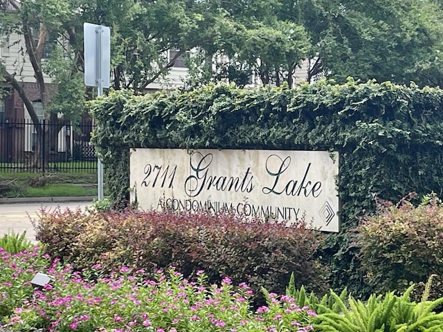 2711 Grants Lake Blvd Unit 203, Sugar Land, TX 77479 - community / neighborhood sign with fence