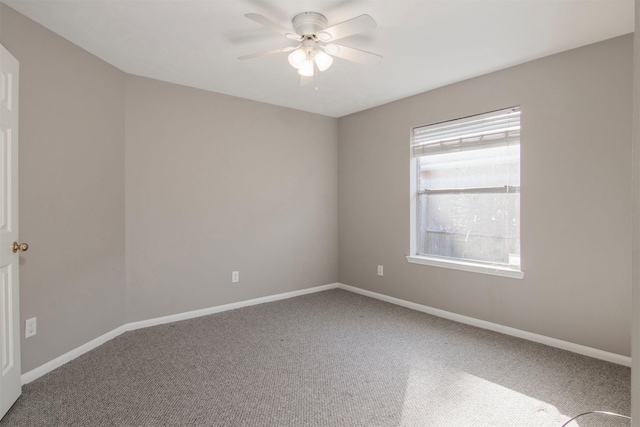 3532 Choctaw Dr, La Porte, TX 77571 - carpeted spare room with a ceiling fan and baseboards