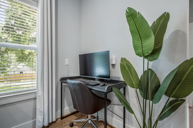 3710 Noah St, Houston, TX 77021 - office with wood finished floors and baseboards