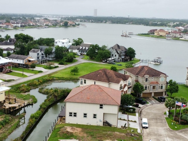 4029 Boardwalk Blvd, Seabrook, TX 77586 - aerial perspective of suburban area featuring a nearby body of water