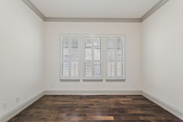 67 Quiet Vista Dr, Sugar Land, TX 77498 - spare room with ornamental molding, wood finished floors, healthy amount of natural light, and baseboards