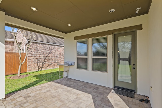 67 Quiet Vista Dr, Sugar Land, TX 77498 - view of patio / terrace with fence